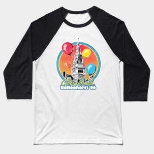 Cleveland Balloonfest 86 / Vintage Style Faded Design Baseball T-Shirt